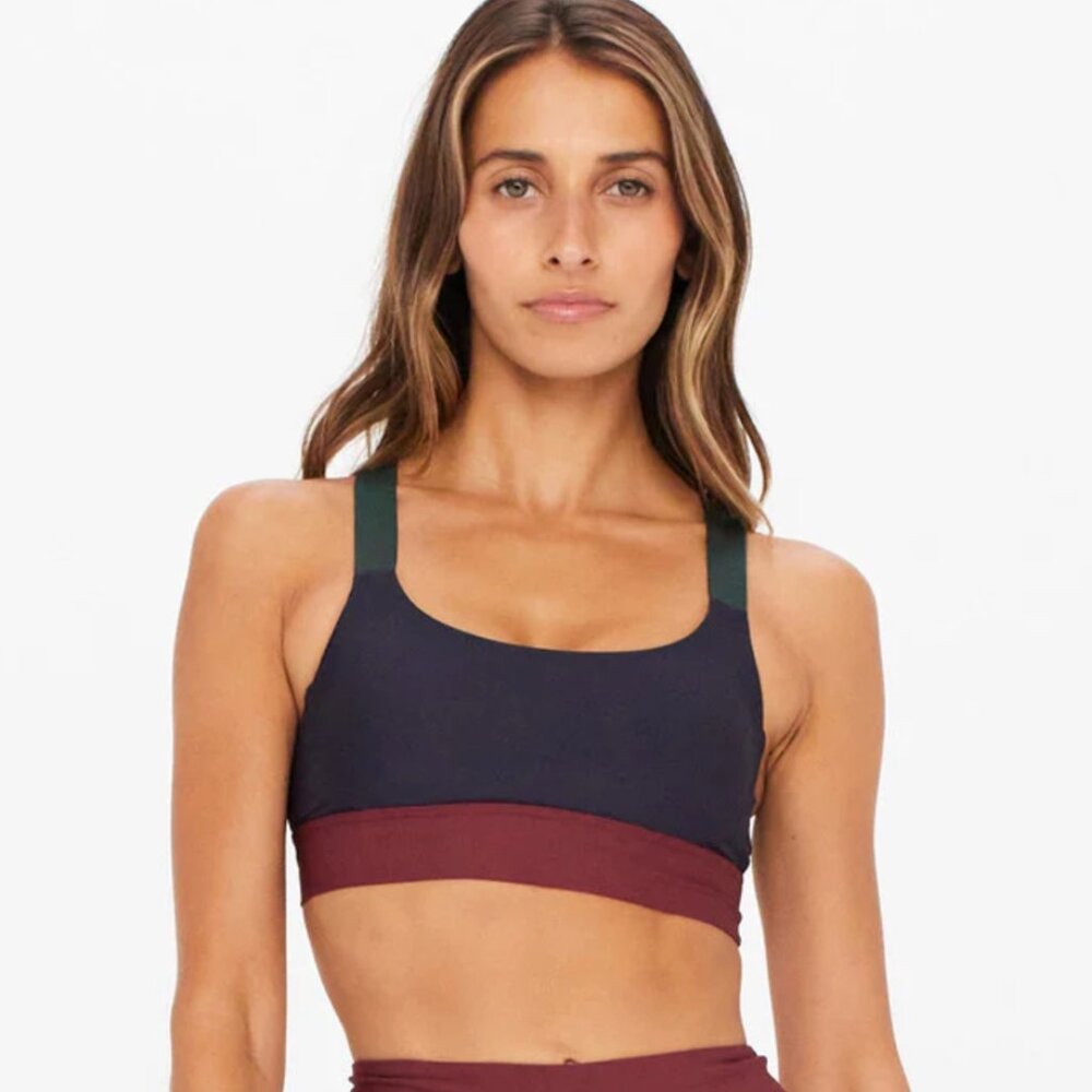 NWT - The Upside - Matte Tech Paola Bra Arrow Indigo